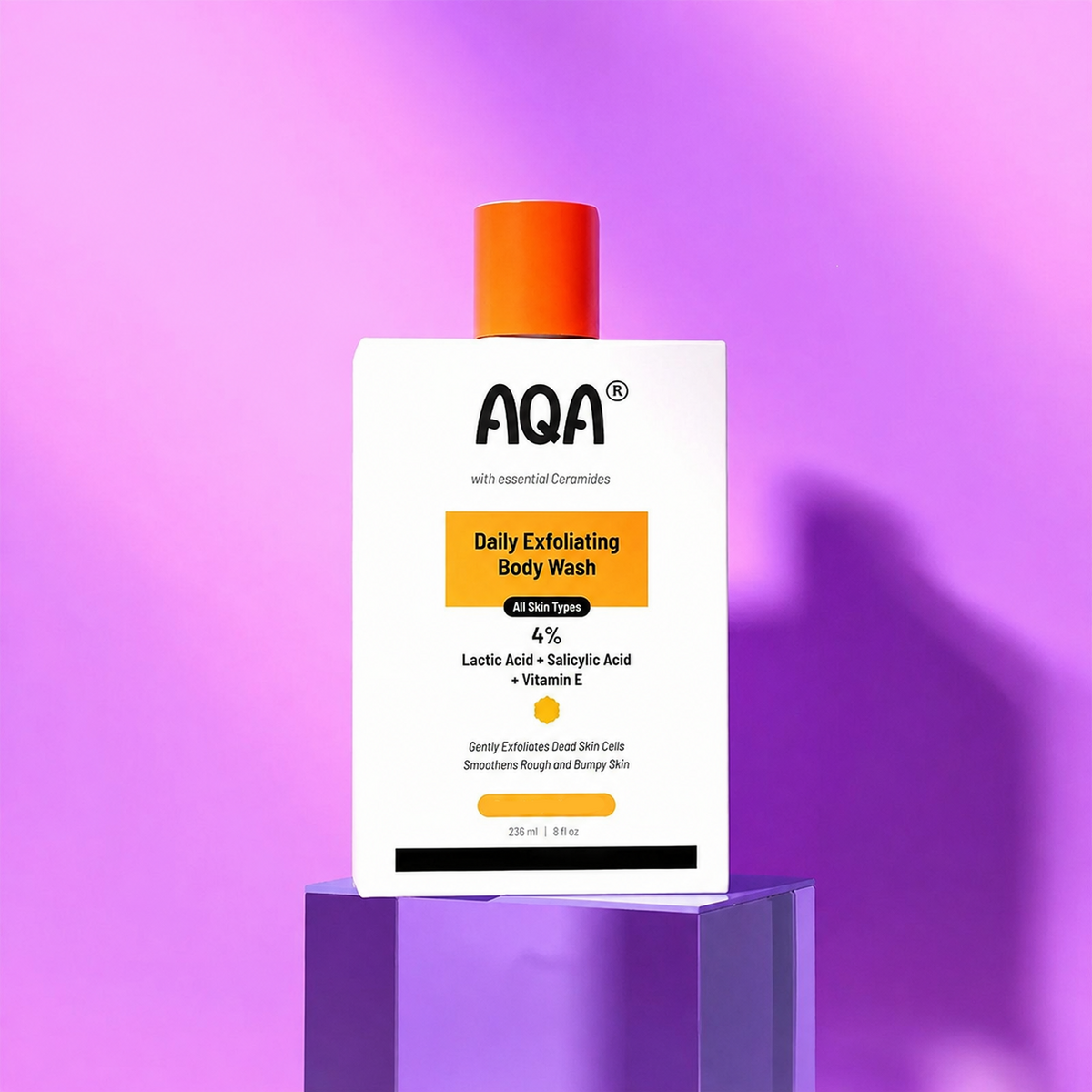 AQA 4% Exfoliating Body Wash — Smooth Rough & Bumpy Skin