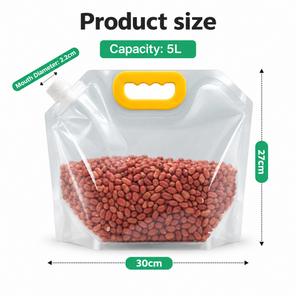 20 Pack Food Storage Bags, Leakproof & Moisture-Resistant Pouches for Pet Food, Kibble, Treats & Snacks