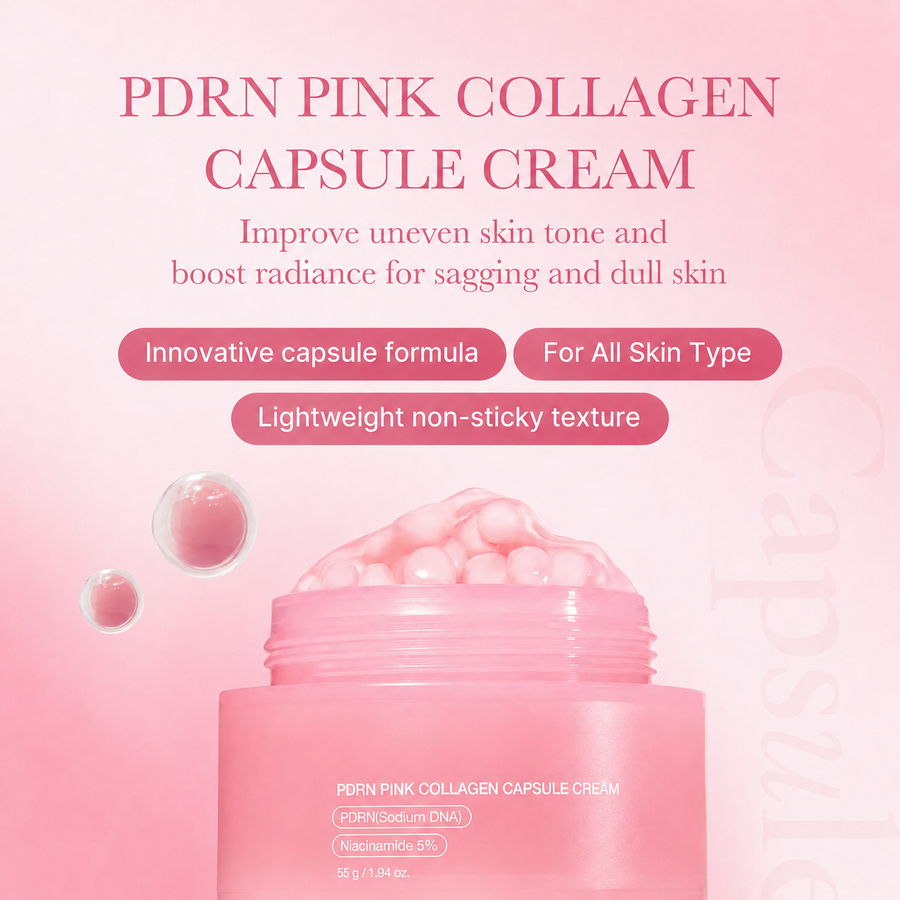 Pink Boba PDRN Collagen Capsule Cream