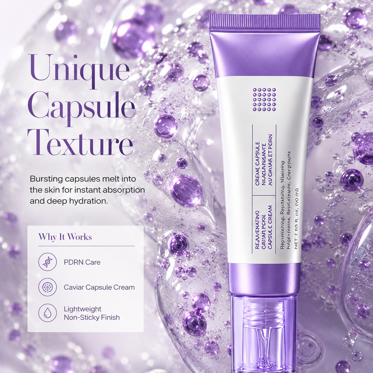 PDRN Capsule Cream – Deep Hydration & Firming Face Moisturizer
