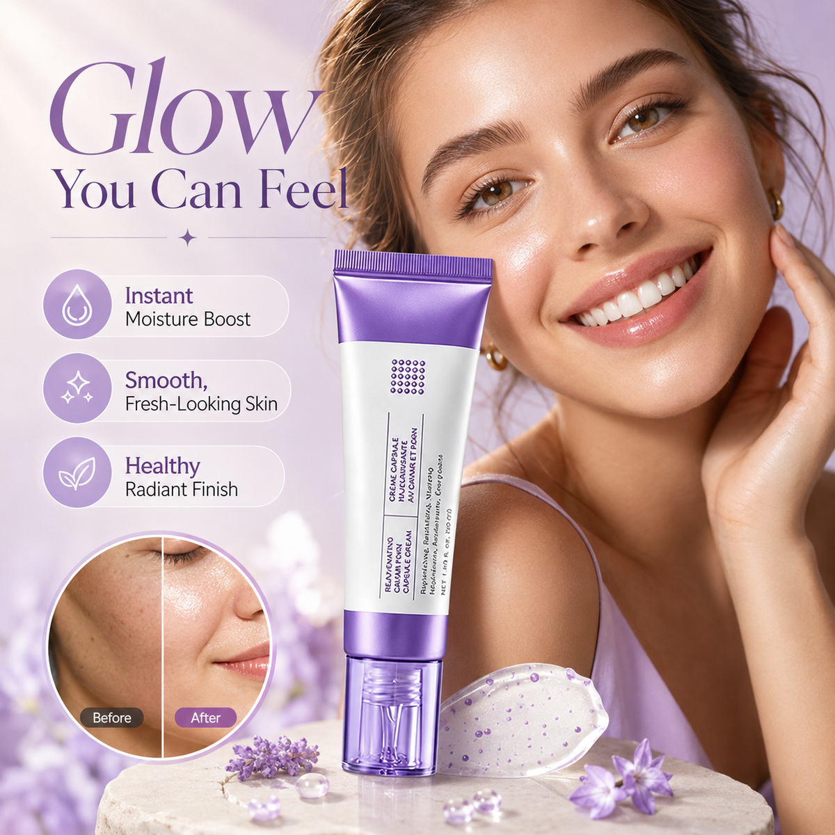PDRN Capsule Cream – Deep Hydration & Firming Face Moisturizer