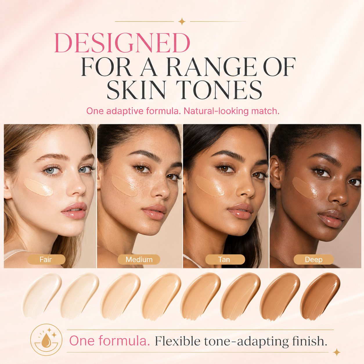 HZA Color-Changing Foundation – Adaptive Skin-Matching Lightweight Foundation