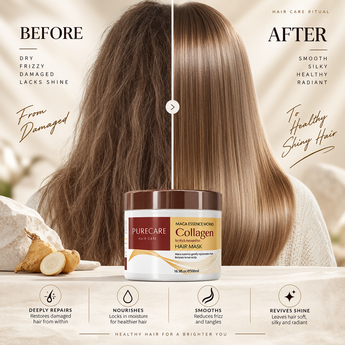 Collagen Repair Hair Mask – Deep Nourishment for Softer, Smoother & Shinier Hair