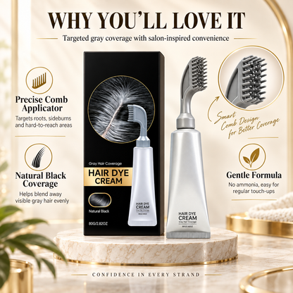 Precision Comb Gray Coverage Hair Dye Cream