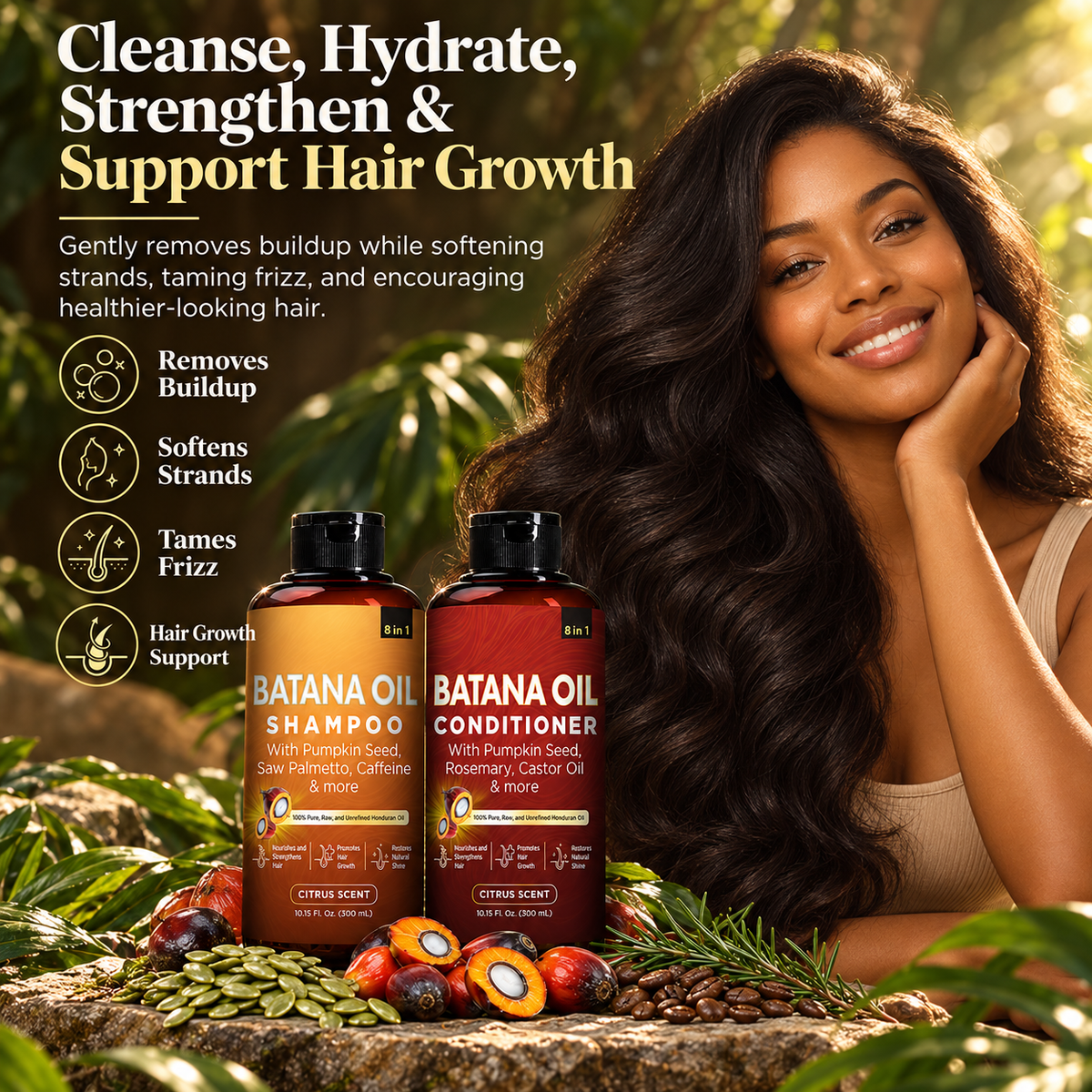 Batana Oil Shampoo & Conditioner Set