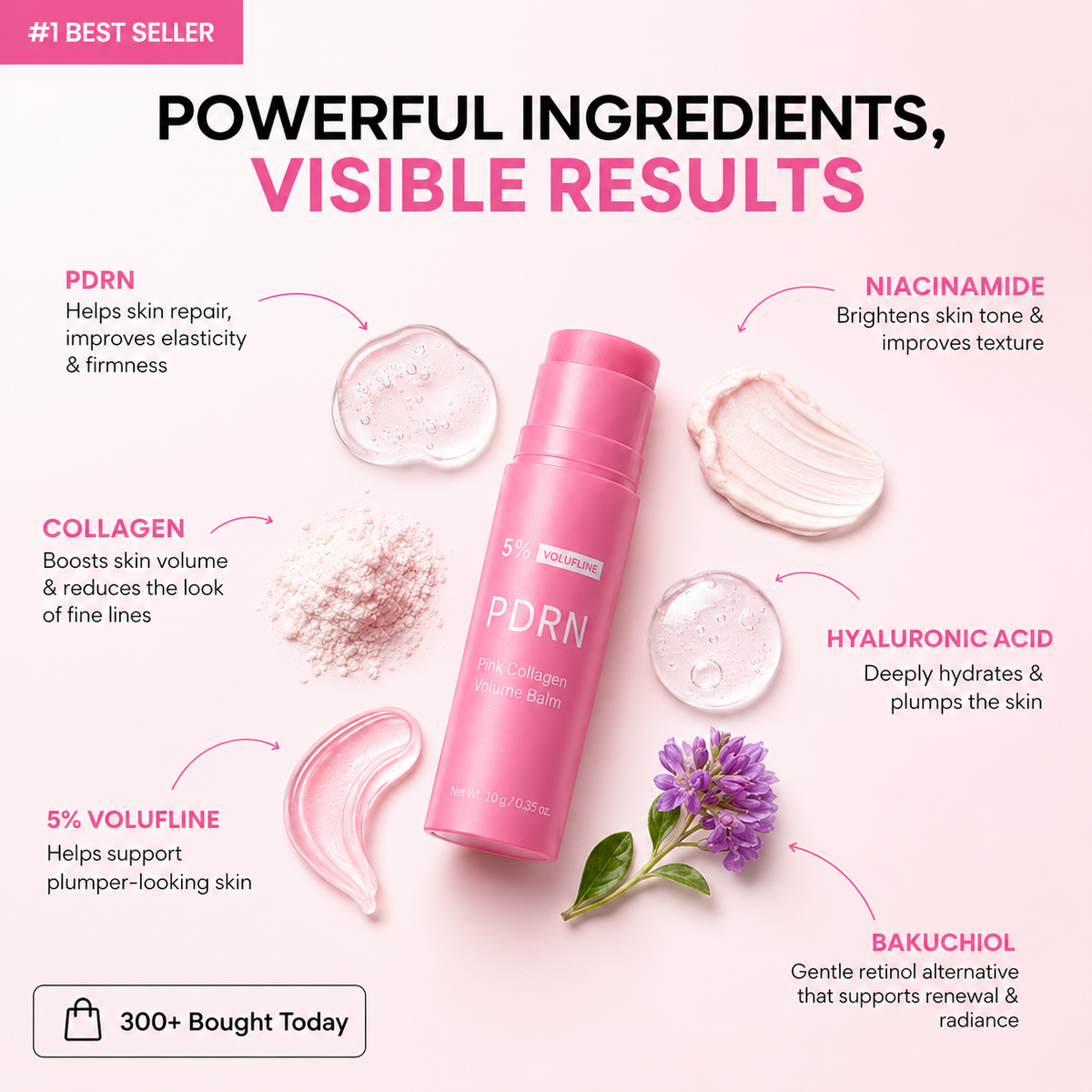 PDRN Collagen Glow & Plump Balm Stick