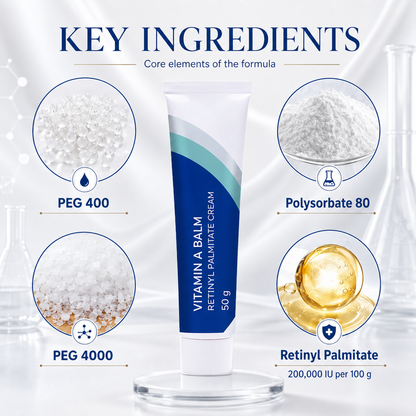 Vitamin A Balm 50g – Retinyl Palmitate Cream for Smoother, Firmer-Looking & Hydrated Skin