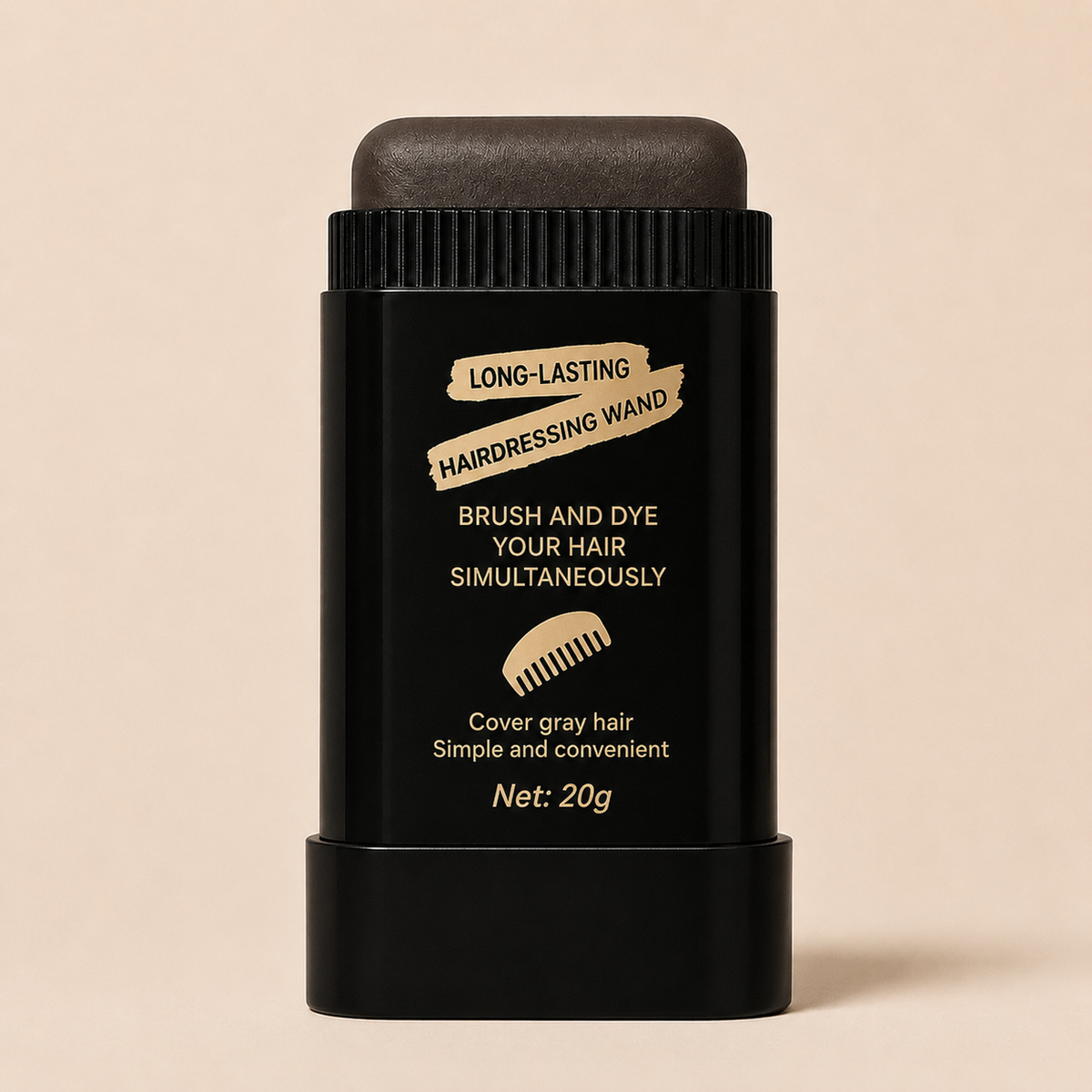 Gray Coverage Hair Dye Comb Stick | Root & Hairline Touch-Up