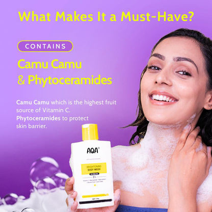 Brightening Body Wash with Vitamin C & Glycolic Acid - 8fl oz | Helps even out skin tone