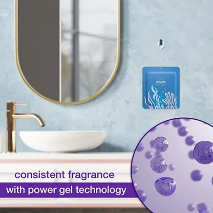 6-Scent Solid Gel Home Fragrance Set | Long-Lasting Hanging Freshener for Bathroom & Small Spaces