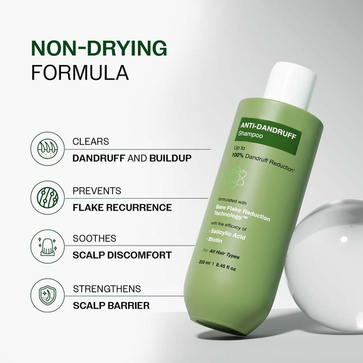 Anti Dandruff Shampoo | With Salicylic Acid, Piroctone Olamine & Biotin