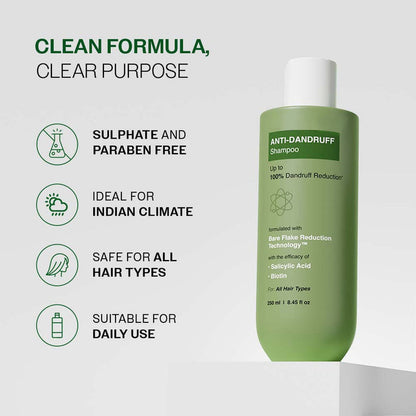 Anti Dandruff Shampoo | With Salicylic Acid, Piroctone Olamine & Biotin