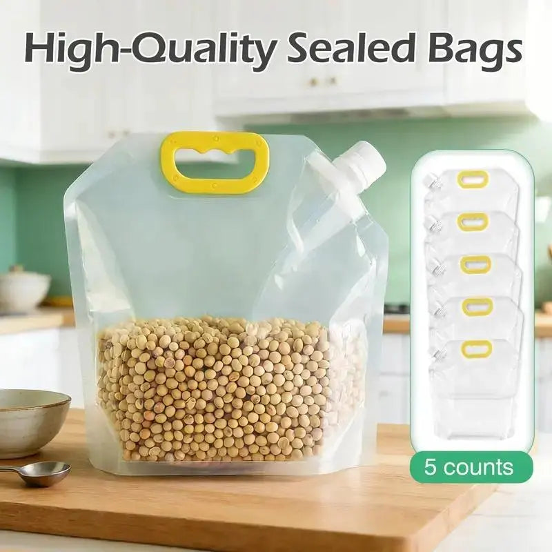 20 Pack Food Storage Bags, Leakproof & Moisture-Resistant Pouches for Pet Food, Kibble, Treats & Snacks