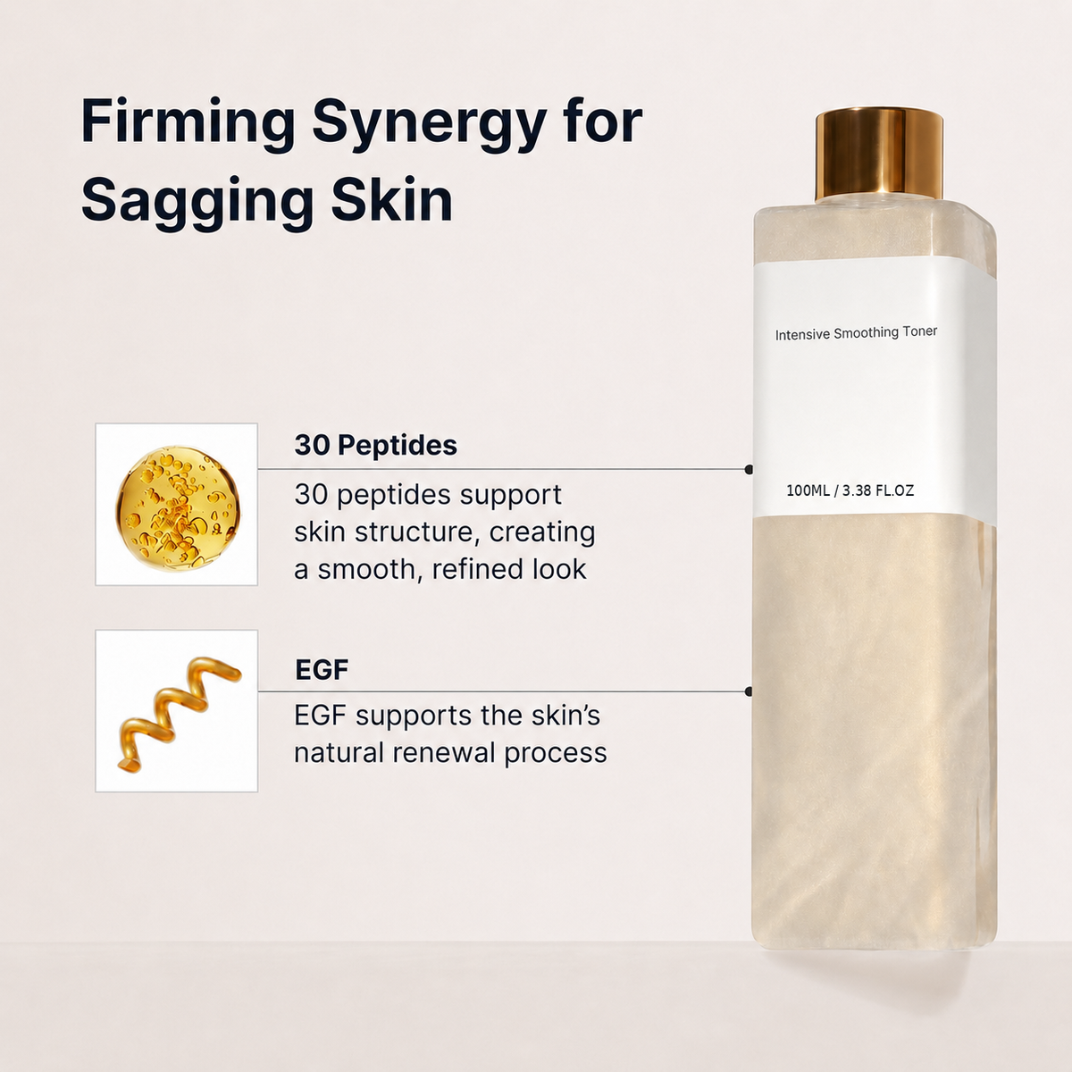 Peptide Growth Factor Intensive Smoothing Toner – Glow & Firm